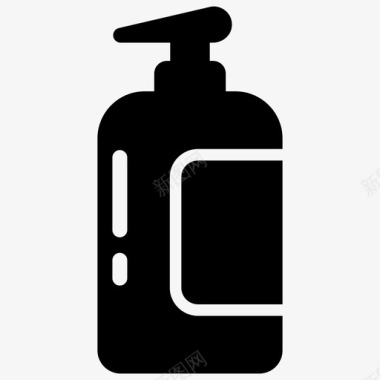 液体肥皂沐浴液泡沫分配器图标