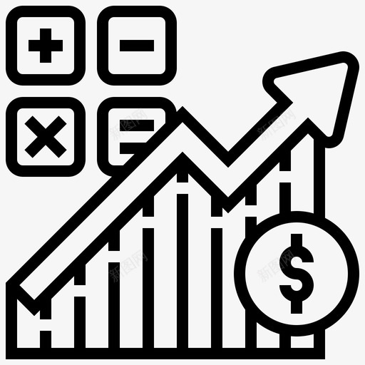 计量经济学图会计增长svg_新图网 https://ixintu.com 计量经济学 会计 增长 统计 经济
