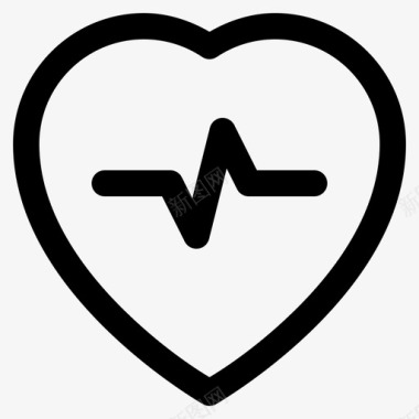 心跳活动健康图标