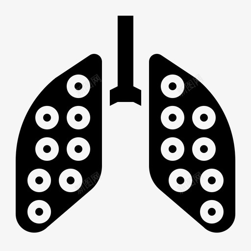 肺炎支气管炎疾病svg_新图网 https://ixintu.com 肺炎 支气管炎 疾病 冠状 病毒