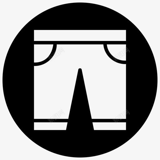 裤子裙子足球svg_新图网 https://ixintu.com 足球 裤子 裙子 球员 运动服 黑色 填充 减去 前面
