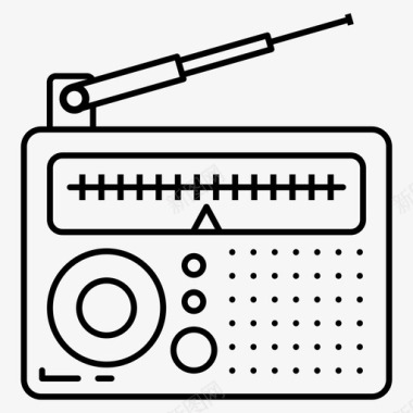 无线电电子传输无线电机图标