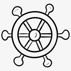 航轮船舵船控制器船轮高清图片