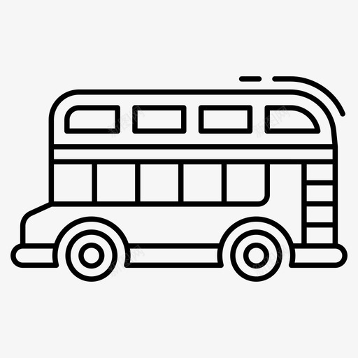 双层双层巴士本地巴士svg_新图网 https://ixintu.com 双层 巴士 交通 本地 伦敦 公共 矢量 线图 图标