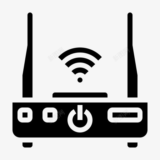 wifi路由器互联网设备网络路由器svg_新图网 https://ixintu.com 路由器 互联网 设备 网络 调制解调器 智能家居