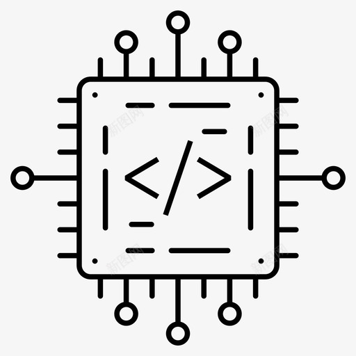 嵌入编码嵌入式设备svg_新图网 https://ixintu.com 嵌入式 嵌入 编码 设备 系统 编程 电子 电器 向量 图标