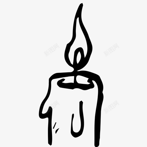 蜡烛燃烧的火的svg_新图网 https://ixintu.com 蜡烛 燃烧 手绘
