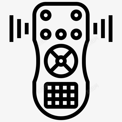 遥控器控制装置电气svg_新图网 https://ixintu.com 遥控器 控制 装置 电气 电视 语音 识别 线路