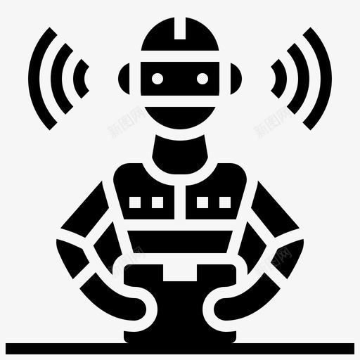 机器人人工智能助手svg_新图网 https://ixintu.com 助手 机器人 人工智能 技术 技术工 工业