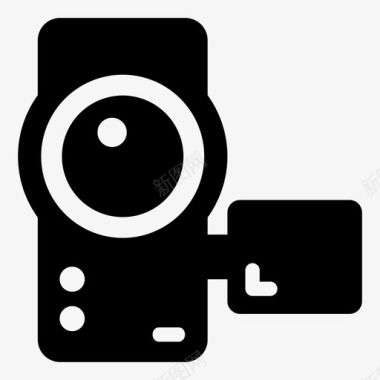手持式摄像头照相机摄影图标
