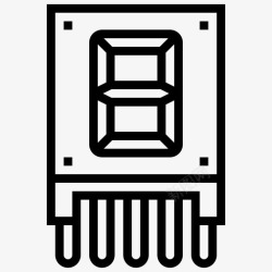 七段七段数字led高清图片