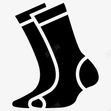 袜子彩色袜子脚保护图标
