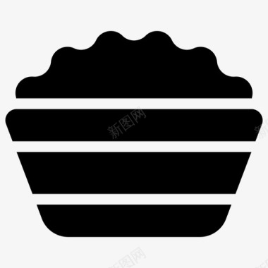 松饼烘焙食品纸杯蛋糕图标
