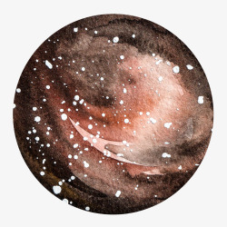 手绘未来科技科幻线框宇宙时光太空星球设计插图素材
