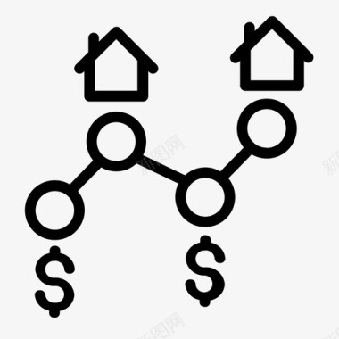 房地产营销商业链接图标