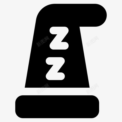 睡帽卧室午睡svg_新图网 https://ixintu.com 睡帽 卧室 午睡 休息 睡眠 夜固