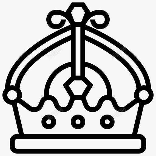 皇冠加冕国王svg_新图网 https://ixintu.com 皇冠 加冕 国王 王后 皇家 奖章