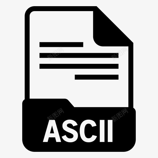 ascii文档扩展名svg_新图网 https://ixintu.com 扩展名 数字码表 文件 文本 文档 格式