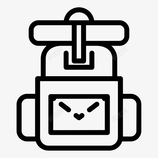 野营冒险包svg_新图网 https://ixintu.com 野营 冒险 包背包 背包 生存 图标 大纲