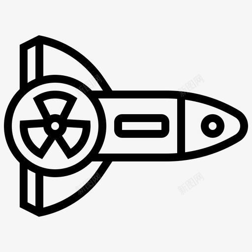 核标签导弹火箭svg_新图网 https://ixintu.com 标签 导弹 火箭 武器 核武器