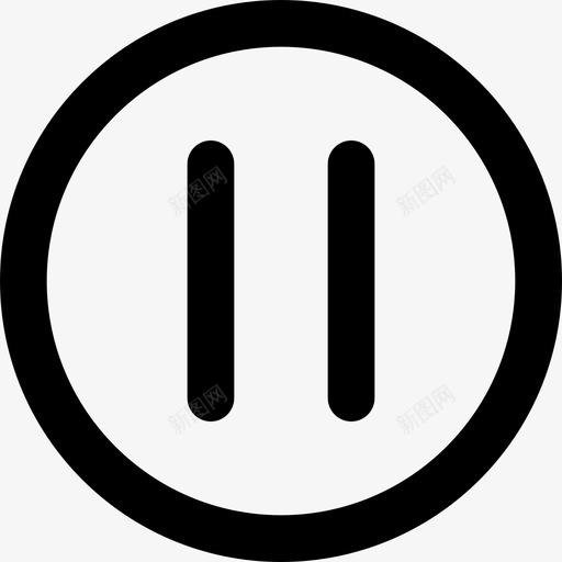暂停基本ui用户界面svg_新图网 https://ixintu.com 用户界面 基本 暂停 工具包 元素