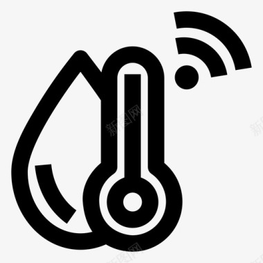 温度计物联网湿度图标