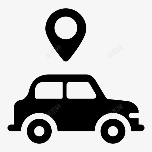 汽车跟踪器汽车发射器位置标记svg_新图网 https://ixintu.com 跟踪 汽车 发射器 位置 标记 系统 车辆 地图 导航 符号 图标