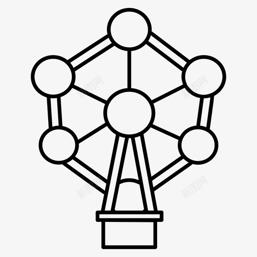 原子弹比利时地标布鲁塞尔地标svg_新图网 https://ixintu.com 地标 布鲁塞尔 原子弹 比利时 纪念碑 地标集 合线 矢量 矢量图 图标
