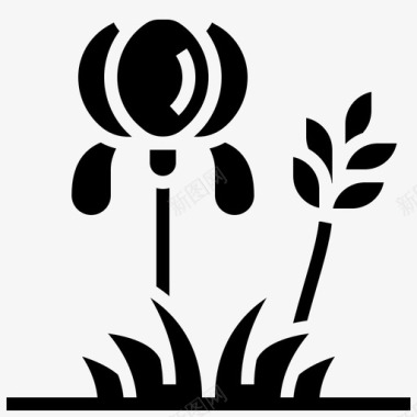 鸢尾花植物花园图标