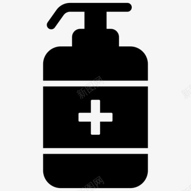 洗手液清洁剂房屋清洁符号图标图标