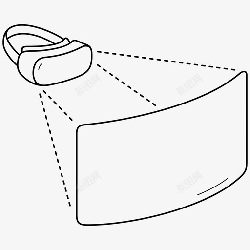 虚拟现实耳机游戏眼镜svg_新图网 https://ixintu.com 虚拟现实 耳机 游戏 眼镜 技术