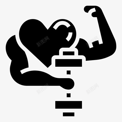 心脏强壮有氧运动锻炼svg_新图网 https://ixintu.com 心脏 强壮 有氧运动 锻炼 健身 适合 字形