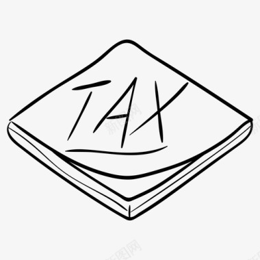税务文件工资税纳税申报单图标