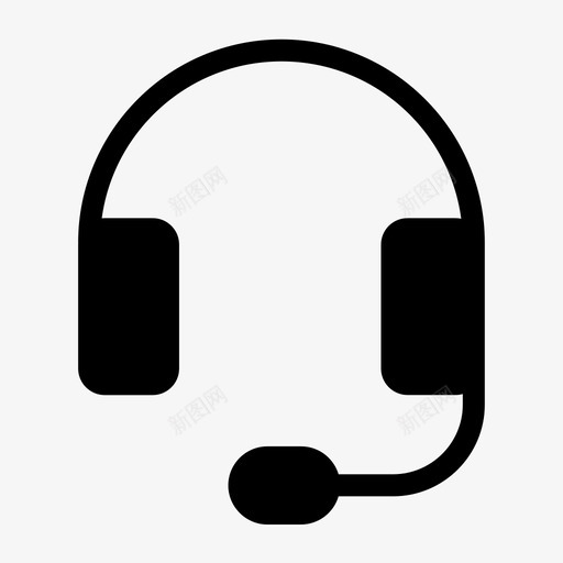 通话对话耳机svg_新图网 https://ixintu.com 通话 对话 耳机 帮助 支持 基本 图标