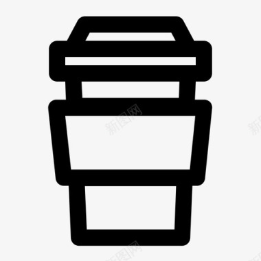 热咖啡杯子浓缩咖啡图标