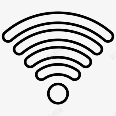 wifi信号宽带网络互联网连接图标