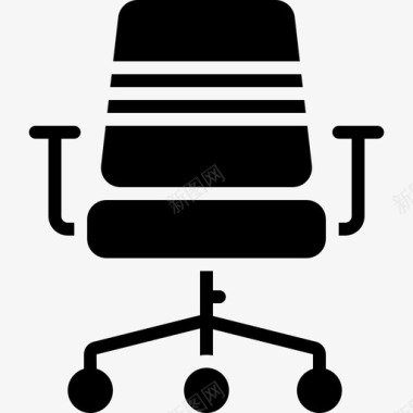椅子扶手椅办公椅图标