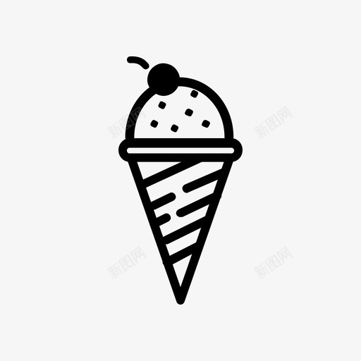 冰淇淋饮料凉爽svg_新图网 https://ixintu.com 冰淇淋 饮料 凉爽 口渴 快餐