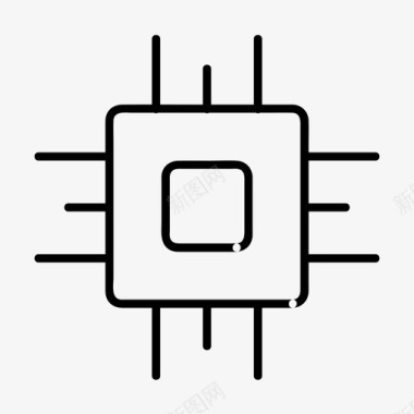 采购产品芯片电子硬件图标
