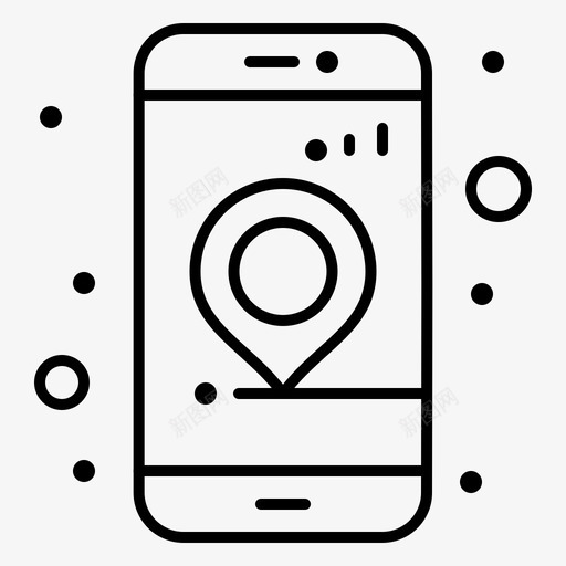 应用程序gps定位svg_新图网 https://ixintu.com 应用程序 定位 导航 常规