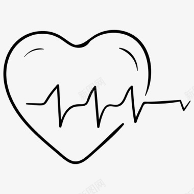 有氧运动心血管心脏图标