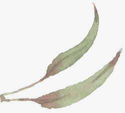 季花小清新手绘彩绘文艺植物春季花鸟类燕子水彩设计高清图片