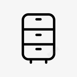 柜子icon抽屉柜子室内高清图片
