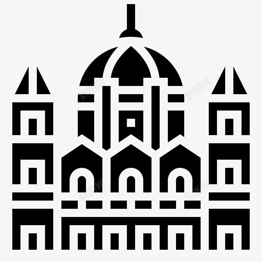 匈牙利议会建筑国会大厦svg_新图网 https://ixintu.com 匈牙利 议会 建筑 国会 大厦 地标