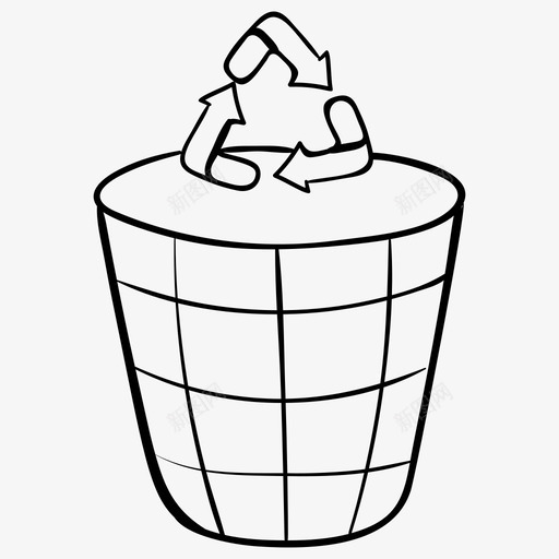 回收站生态环境回收垃圾svg_新图网 https://ixintu.com 回收站 回收 生态环境 垃圾 容器 垃圾箱 一组 自然 生态 向量 图标