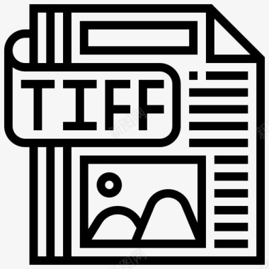 tiff文件应用程序图像图标