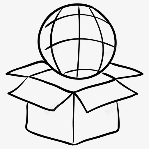 全球套餐全球配送全球包裹svg_新图网 https://ixintu.com 全球 套餐 配送 包裹 国际 包装 购物 电子商务 概要 图标