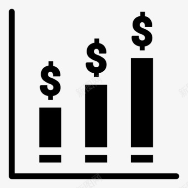 财务业务增长图标