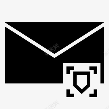 邮件锁定机密图标