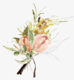 包装图清新植物花朵美容水彩手绘花卉包装婚礼邀请卡图设计高清图片